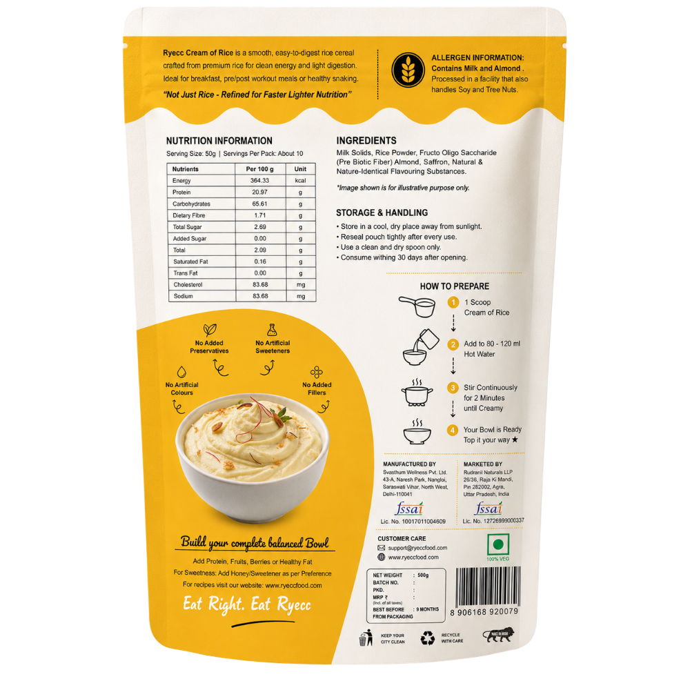 Creamy Rice Instant Cereal